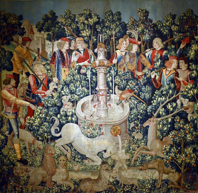 New York Cloisters 54 017 Unicorn Tapestries - The Unicorn Is Found - Netherlands1495-1505